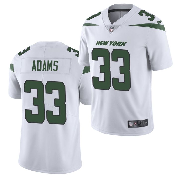 Men New York Jets #33 Jamal Adams Nike White Vapor Limited NFL Jersey
